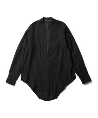 エッジネックプルオーバーシャツ COTTON／NYLON TWILL 