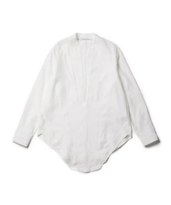 エッジネックプルオーバーシャツ COTTON／NYLON TWILL 