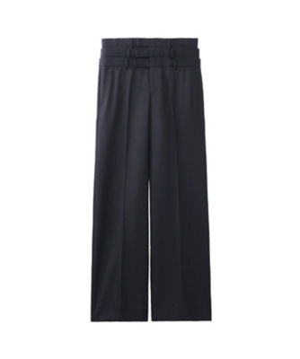 ＜JOHN LAWRENCE SULLIVAN (Men)＞パンツ　ＷＯＯＬ　ＧＡＢＡＲＤＩＮＥ　ＴＲＩＰＬＥ　ＳＴＡＣＫＥＤ　ＴＲＯＵＳＥＲＳ　２Ｂ００２ー０２２４ー１３