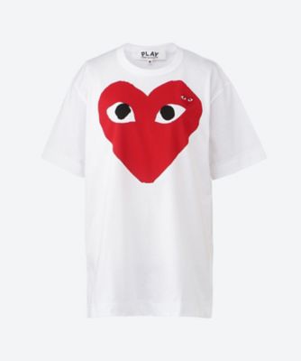 綿天竺水玉プリント（赤エンブレム）長袖Tシャツ AX－T166