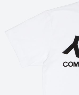 綿天竺ロゴプリント／黒Tシャツ AX－T068－051 | PLAY COMME