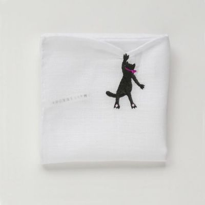 CLASSICS the Small Luxury (Women)/クラシクス・ザ・スモールラグジュアリ ＨＩＫＫＯＭＩハンカチ　ねこ　新色