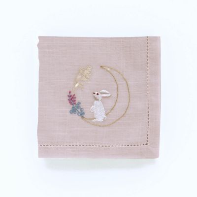 CLASSICS the Small Luxury (Women)/クラシクス・ザ・スモールラグジュアリ 月うさぎ 080071-0039 グレー ハンカチ【三越伊勢丹/公式】