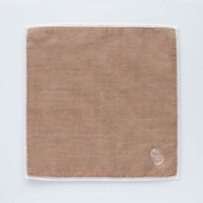 イニシャル刺繍入り SICタオル ベージュ 081583