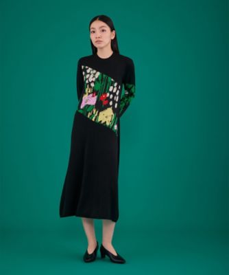 Sabi knit dress BK 6F／AP2641―BK