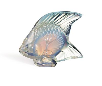 ＜三越伊勢丹/公式＞ LALIQUE(Living & Art)/ラリック ポワソン オブジェ オパルセントラスター 花瓶【三越伊勢丹/公式】