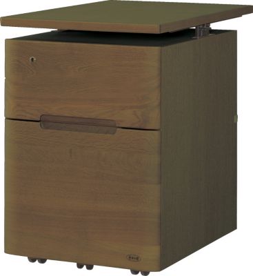 浜本工芸 (Baby & Kids)/ハマモトコウゲイ No.09 ワゴン 昇降袖B カフェオーク 机・デスク【三越伊勢丹/公式】