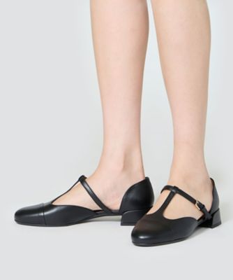 TAPA Tストラップパンプス 2．5cm BLACK
