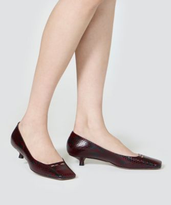 NORA アネッリパンプス 3．0cm PYTHONWINE