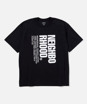 サイズM NEIGHBORHOOD ロゴTシャツ NH TEE SS-3 黒-