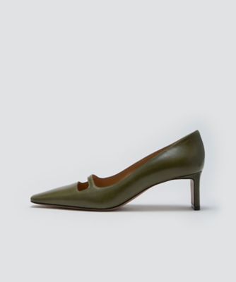 ＜PELLICO (Women)＞ＤＡＭＡ　グランデアネッリ　パンプス　５．５ｃｍ　ＭＯＳＳＧＲＥＥＮ　０９８１ＡＬＩＡＳ　ＳＯＦＴ
