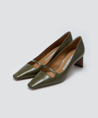 週末値下★新品ペリーコ アネッリ オリーブグリーン パンプス 36.5 23.5 週末値下☆新品ペリーコ アネッリ オリーブグリーン パンプス