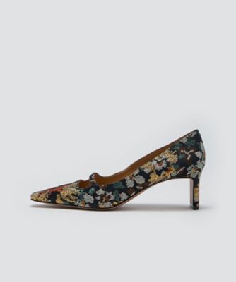 ＜PELLICO (Women)＞ＤＡＭＡ　グランデアネッリ　パンプス　５．５ｃｍ　ＦＬＯＷＥＲ　０９８１ＧＯＬＤ　ＦＬＯＷＥＲ