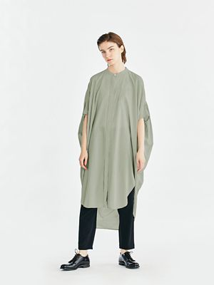 バックギャザーノースリーブロングシャツワンピース 三越伊勢丹オンラインストア 公式