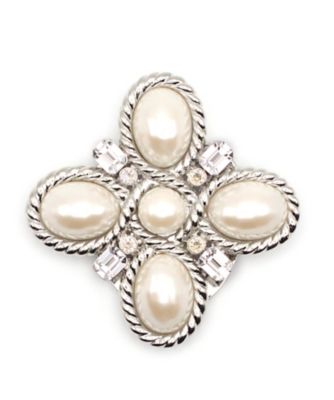 RELIANCE (Women)/リライアンス ストールクリップ Lリング クロスパール 1-39 シルバー スカーフ・ショール【三越伊勢丹/公式】