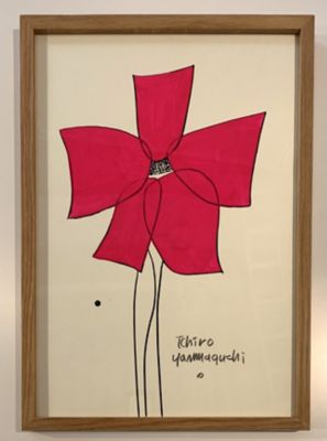 山口一郎 原画 女性 girl 花