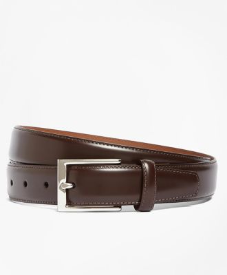 ＜Brooks Brothers＞シルバーバックル　ドレスベルト　１００００２０６７