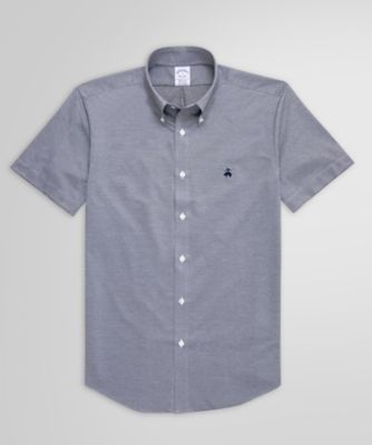 ＜Brooks Brothers＞スーピマコットン／ポリエステル　４６ゲージニット　ショートスリーブ　スポーツシャツ　Ｒｅｇｕｌａｒ　Ｆｉｔ　１００２０５７１１
