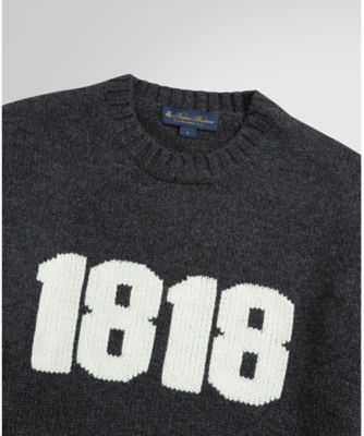 １８１８インターシャ クルーネックセーター １００２１３３０６ の