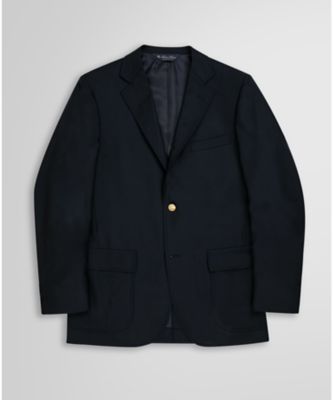 ＜三越伊勢丹/公式＞ Brooks Brothers/ブルックス ブラザーズ ミラクルクリンプウール 段返り3釦 ブレザー Slim 100215979 ネイビー コート・ジャケット【三越伊勢丹/公式】