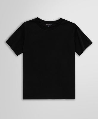 ＜Brooks Brothers＞コットンスムース　クルーネック　Ｔシャツ　Ｂｌａｃｋ