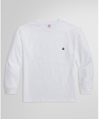 Brooks Brothers/ブルックス ブラザーズ USAコットンジャージー ヘビーウェイト GFロゴ ロングスリーブ Tシャツ 100217386