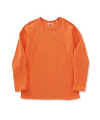 HOLLYWOOD RANCH MARKET/ハリウッド ランチ マーケット ストレッチフライスクルーネックロングスリーブ Tシャツ 1004665 LIGHT ORANGE トップス【三越伊勢丹/公式】