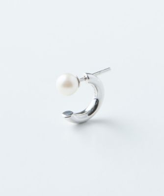 ＜MARIA BLACK＞Ｆｒｉｄａ　Ｐｅａｒｌ　Ｐｉｅｒｃｅｄ　Ｅａｒｒｉｎｇ－Ｓｉｌｖｅｒ※シングル　１００７７３ＡＧ－　ＰＥＡＲＬ