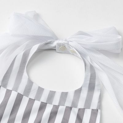 お食事エプロン　ｂｏｕｑｕｅｔ　４　ｓｔｒｉｐｅ　ｂａｂｙ