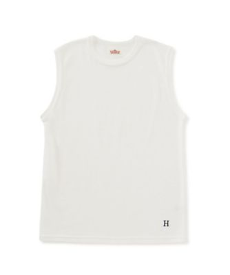 HOLLYWOOD RANCH MARKET/ハリウッド ランチ マーケット ストレッチフライス ノースリーブ Tシャツ 1010313 WHITE トップス【三越伊勢丹/公式】
