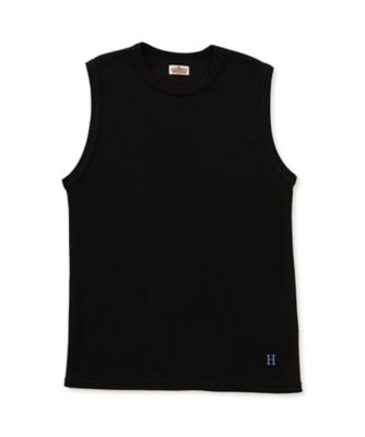 HOLLYWOOD RANCH MARKET/ハリウッド ランチ マーケット ストレッチフライス ノースリーブ Tシャツ 1010313 BLACK トップス【三越伊勢丹/公式】