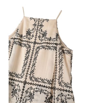 EMBROIDERY LACE CAMI ALL IN ONE