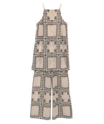 EMBROIDERY LACE CAMI ALL IN ONE