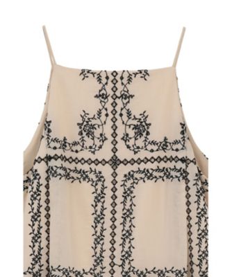 EMBROIDERY LACE CAMI ALL IN ONE