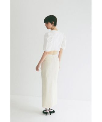FRILL RIBBON SHORT BLOUSE 10122ー