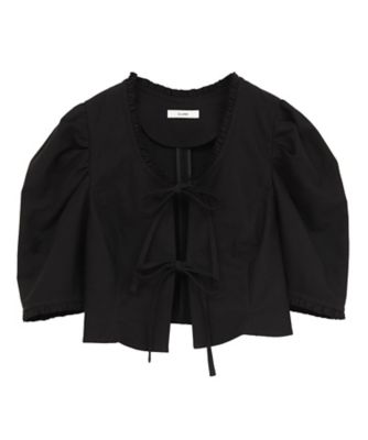 FRILL RIBBON SHORT BLOUSE 10122ー