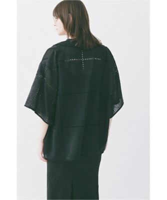 え*ぬ様 クラネ　CLANE EMBROIDERY LACE BOX SHIRT EMBROIDERY LACE BOX SHIRTS 10122ー