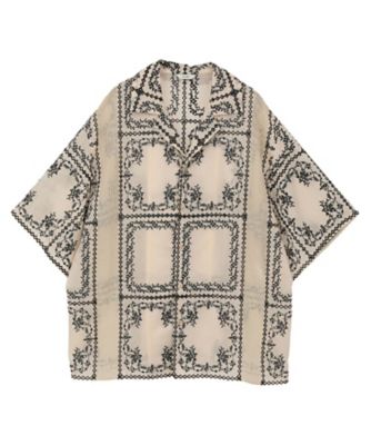 EMBROIDERY LACE BOX SHIRTS 10122ー