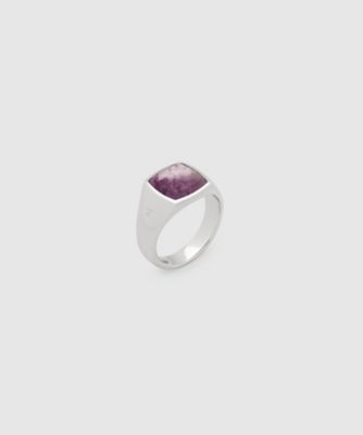 トムウッド　Kay Ring Larvikite 58 新品 TOM WOOD - トムウッド】Kay Ring Black Larvikite(リング