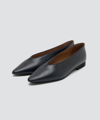 NEBI フラットパンプス 1．0cm BLACK 1024NAPPA