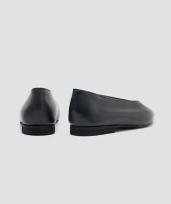 NEBI フラットパンプス 1．0cm BLACK 1024NAPPA