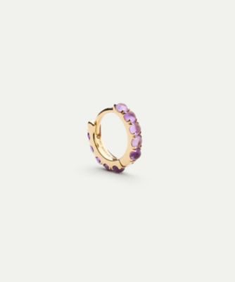 ＜H.P.FRANCE BIJOUX (Women)＞ウィー　バイ　ホワイトバード　アメシストピアス　※シングル　１０３２８０１－２５１０００９－０００１