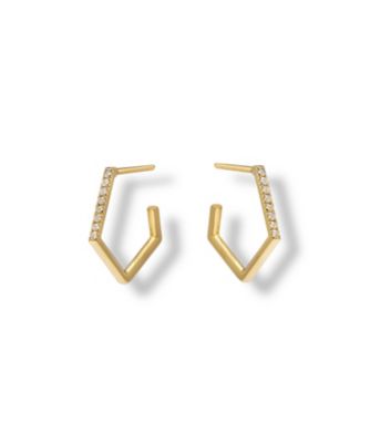 ＜H.P.FRANCE BIJOUX (Women)＞フォティーニ・サルーリ　ダイヤモンドフラッシュピアス　１０４４３０１－２５２０００４－０００１