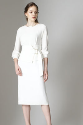 ＜PINKY&DIANNE＞◆ペプラムベルト付きワンピース（０３１１２４０９５３）