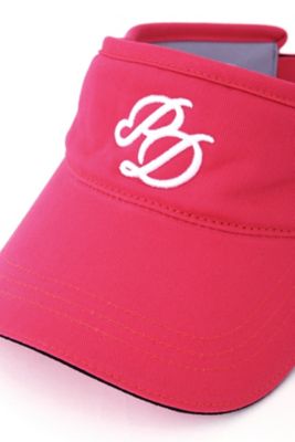 　［ＰＩＮＫＹ　ＧＯＬＦ］ロゴ刺繍ツイルバイザー（０３１１２９９８０５）
