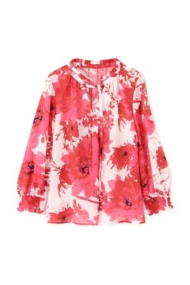 PINKY & DIANNE グラデーションフラワープリントタックフレアスカート Fashion] ファッション PINKY & DIANNE グラデーションフラワー