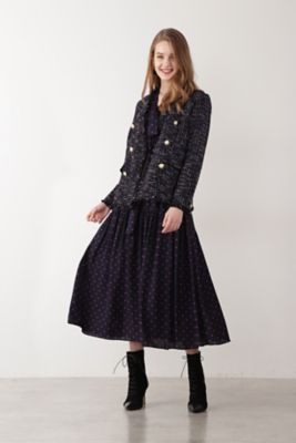限定セール!DVF(ダイアン)ドットプリント ミディ ワンピース 限定セール!DVF(ダイアン)ドットプリント ミディ ワンピース