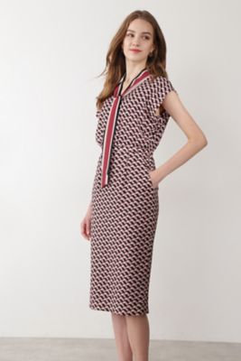 ◇レトロジオメトリックプリントワンピース（0312246827  