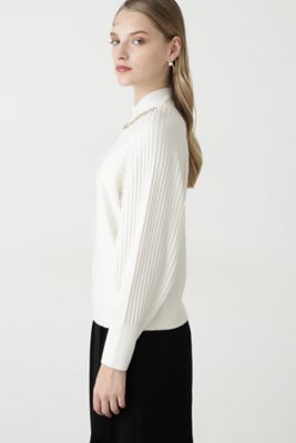 ◆ネックチェーンニットプルオーバー（０３１２２７０１４６）