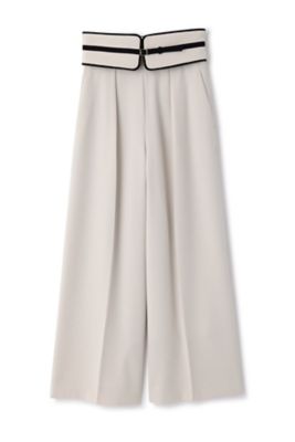 jessie✦新品✦マークアンドロナ✦25年春夏モックネック&パンツセット ◇バイカラーウエストマークパンツ（0313130232